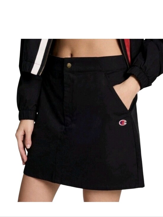 Champion Dresses & Skirts - New Champion Black Mini Skirt with Embroidered Logo